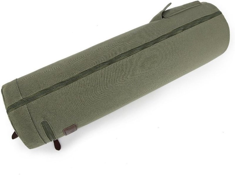 Fremous Yoga Mat Bag,Full-zip Exercise Yoga Mat Canvas Carry Bag for Women and Men - Double Storage Pocket,Easy Access Zipper, Adjustable Shoulder Strap and Handle,Fits Most Mat - Image 2